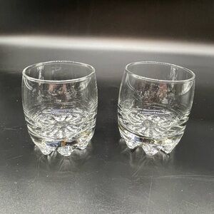 Set of 2 Whiskey Glasses. Made in Italy.